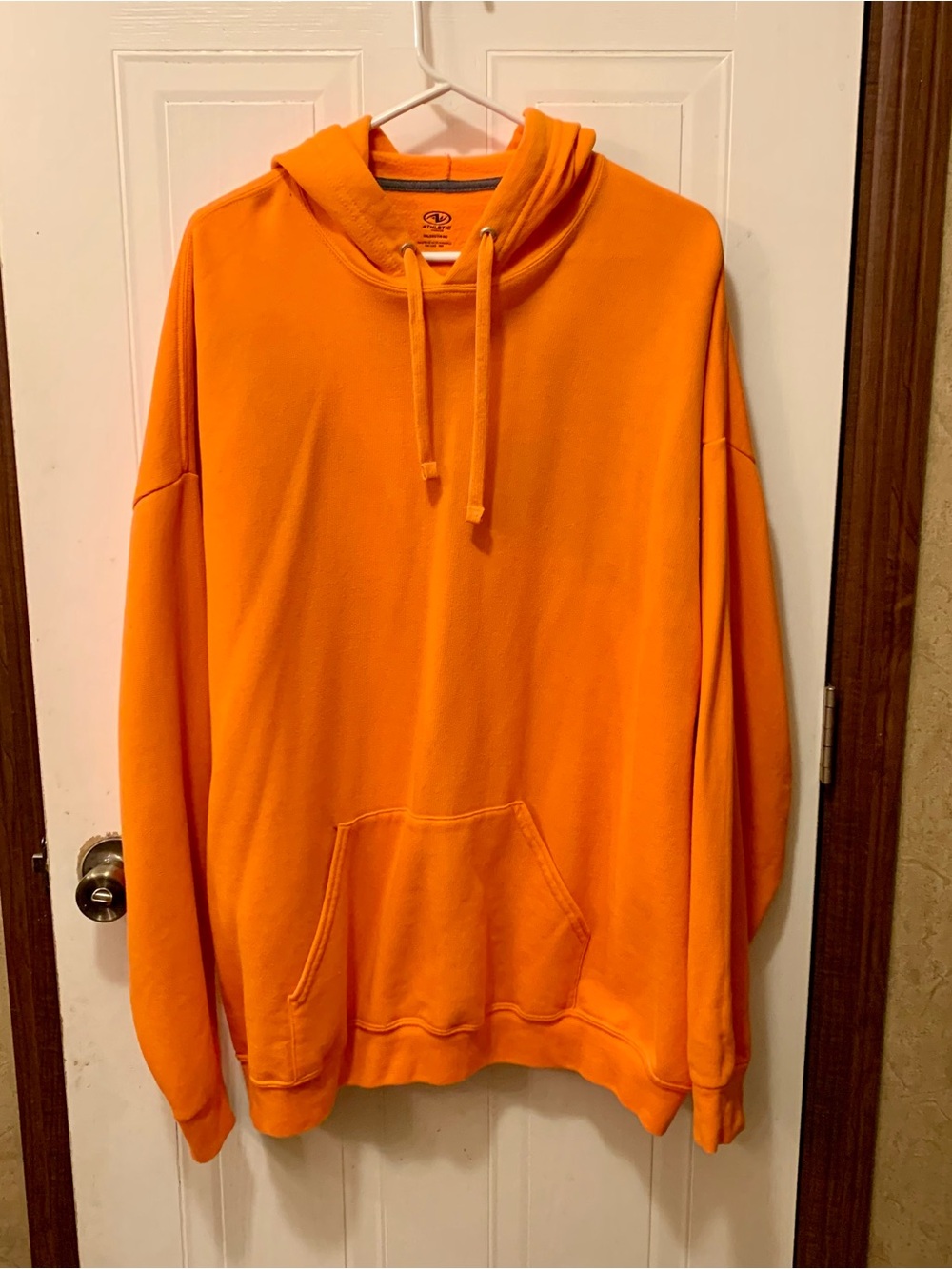 Athletic Works Men’s Orange Fleece Pullover Hoodie 3XL Big & Tall